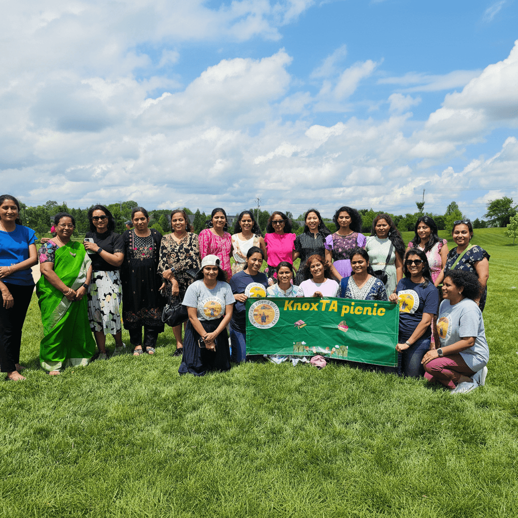 KnoxTA picnic — community members together outdoors on a green lawn